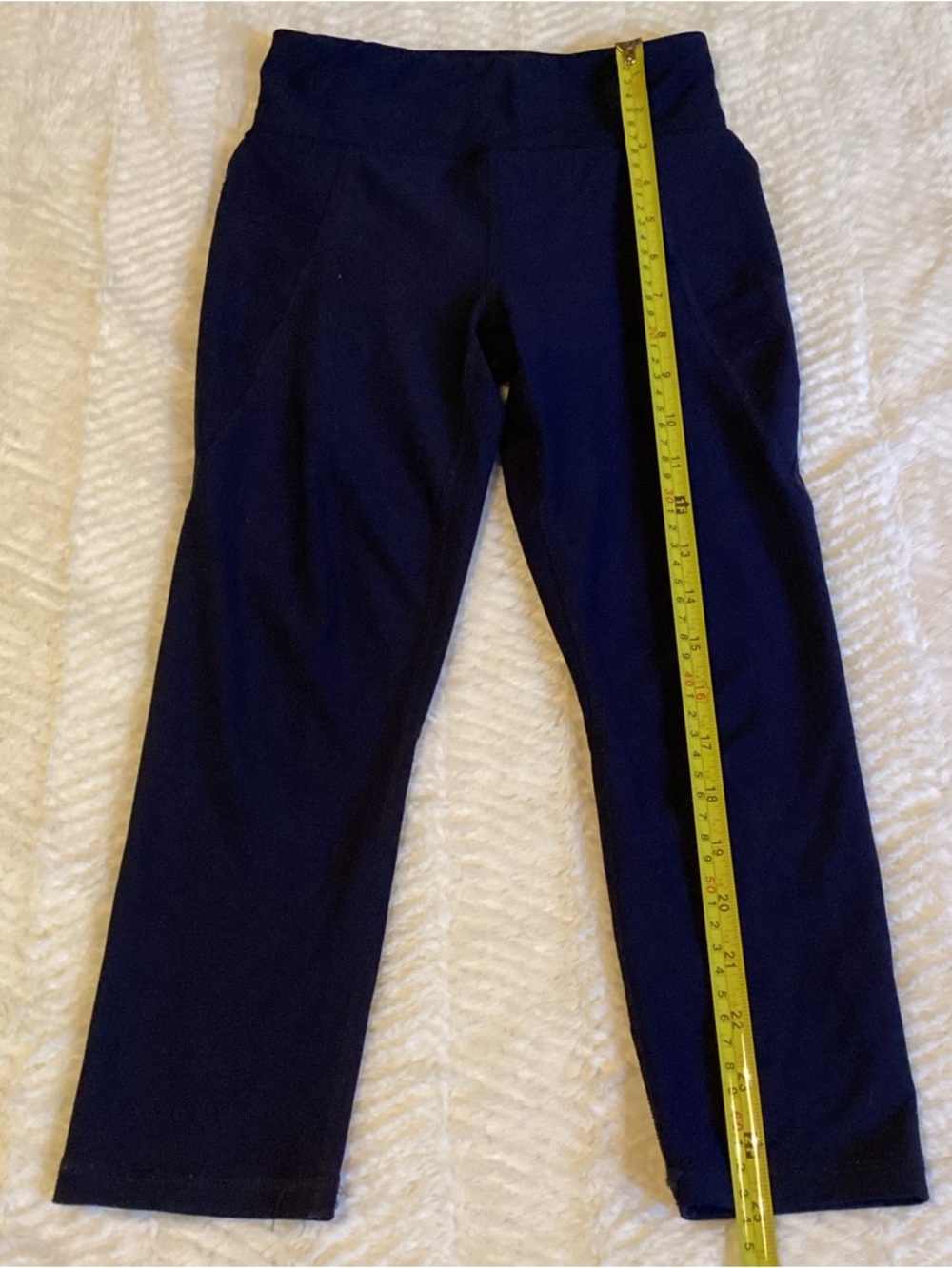 Old Navy Power soft Medium (8) high Rise Leggings Go-Dry Navy Blue Girls Legging